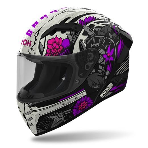 10044 8029243410096 AI48A13COVBGC-S casco moto integrale airoh connor bloom gloss taglia s