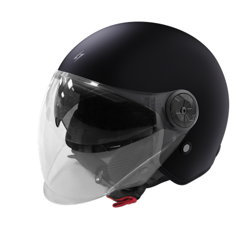 10200 3666689079088 407-21JD-A01-10-L casco moto jet doppio schermo stormer mind solid black_matt taglia l