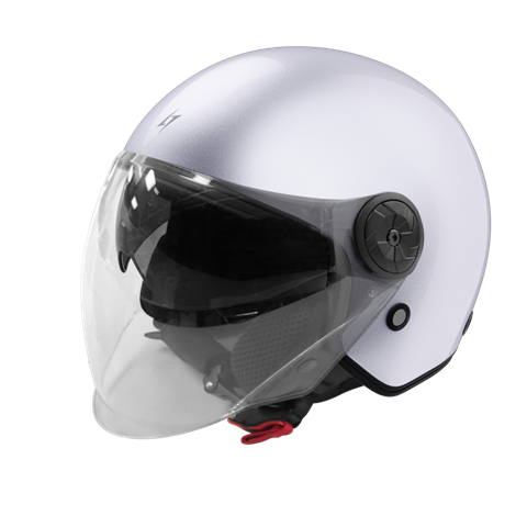 10229 3666689079231 407-21JD-A04-10-L casco moto jet doppio schermo stormer mind solid bianco perla taglia l