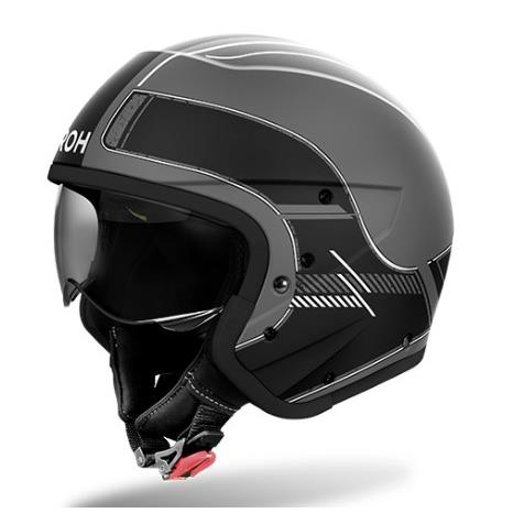 10254 8029243387862 AI55A13J11RBC airoh casco moto crossover j 110 nero raster opaco taglia l
