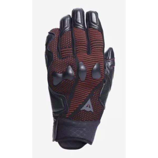 10275 8051019490094 201815970 628-M dainese guanti moto uomo unruly ergo-tek in tessuto nero/rosso taglia m
