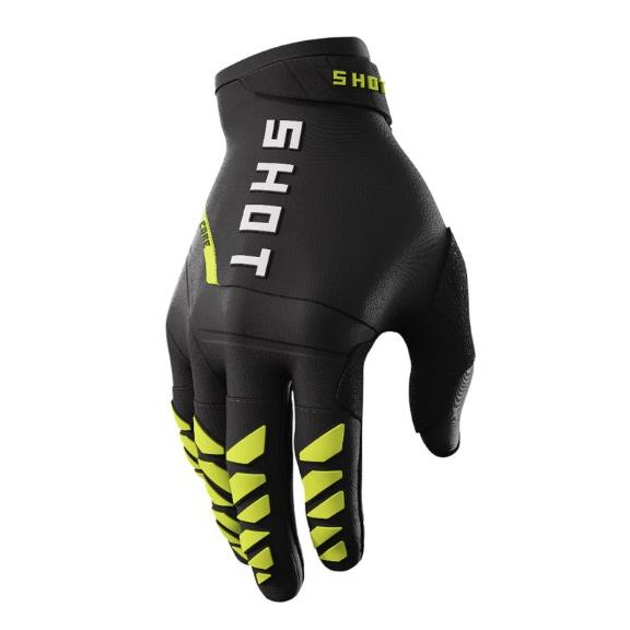 10320 3666689009511 A08-13C1-C08-08 guanti cross shot in tessuto neon yellow taglia m