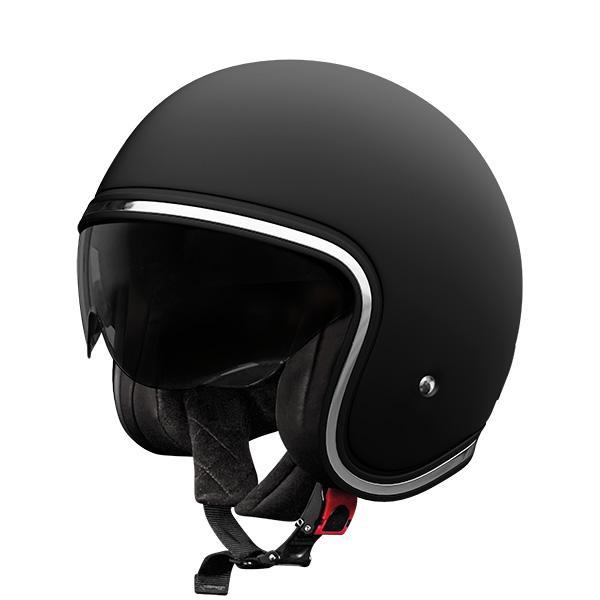 10362 3666689126188 405-21JH-A01-11-XL casco moto jet vintage stormer aura solid nero opaco taglia xl