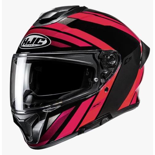 10403 8804269104071 18530108-M casco moto integrale hjc c71 faber mc1 nero/rosso taglia m