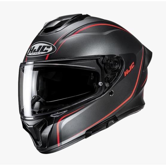 10424 8804269103555 18547110-XL casco moto integrale hjc c71 quez mc1sf titan/nero/rosso taglia xl