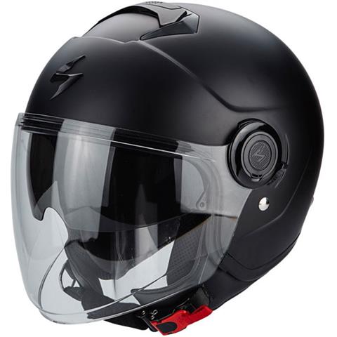 CASCO JET SCORPION EXO CITY SOLID NERO OPACO TAGLIA-XXS