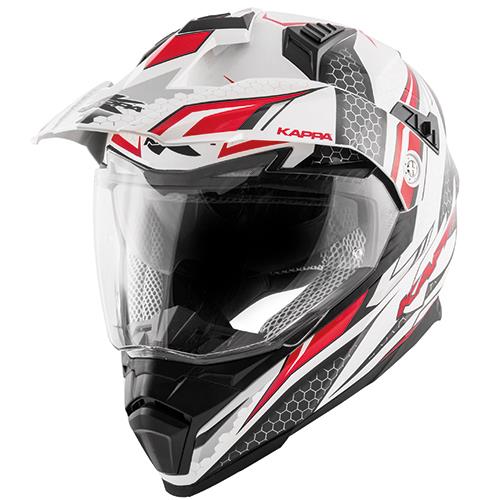 5489 8029871150234 HKKV30FRDRB60 KAPPA CASCO RIDE GLOSSY KV30 BIANCO/ROSSO/NERO-L