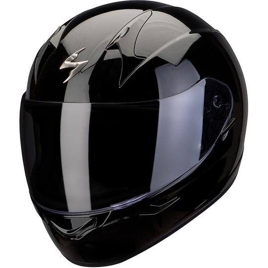 SCORPION CASCO INTEGRALE EXO-390 SOLID NERO LUCIDO TAGLIA-L