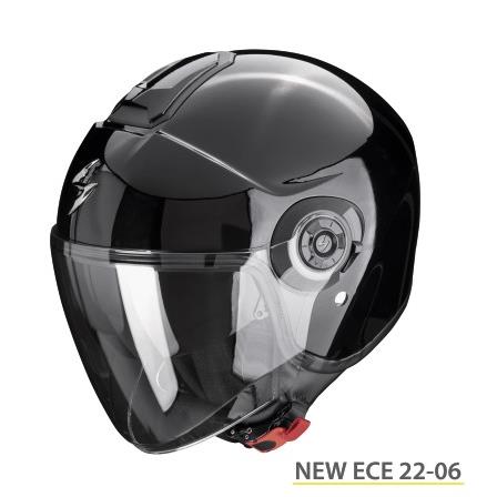 8445 3399990110002 183-100-03-06 SCORPION CASCO JET EXO-CITY II NERO LUCIDO TAGLIA-XL