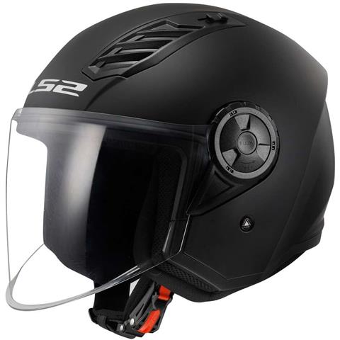 8721 6942141743610 3661610110010-XS CASCO MOTO JET LS2 OF616 AIRFLOW 2 SOLID NERO OPACO TAGLIA XS