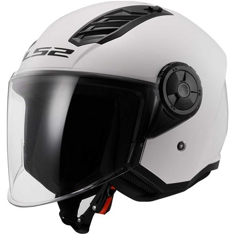 8756 6942141743498 3661610020030 CASCO MOTO JET LS2 OF616 AIRFLOW 2 SOLID BIANCO TAGLIA M