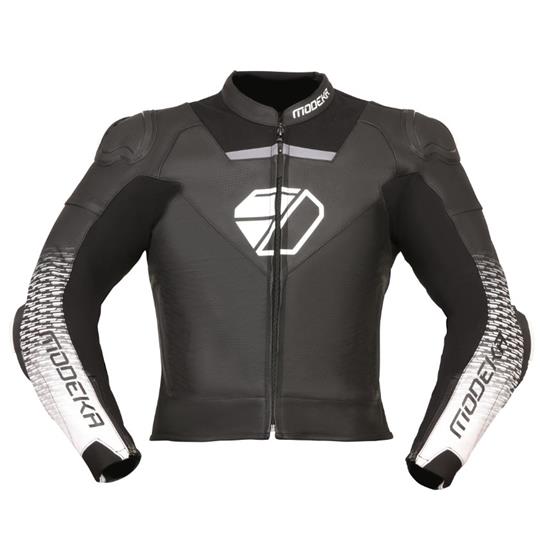 8816 4045765200179 010765 395 54 MODEKA RUVEN GIACCA IN PELLE SPORTIVA MOTOCICLISTICA UOMO TAGLIA-54