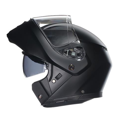 8984 8051019615657 2118296001 001 XL AGV CASCO MOTO STREETMODULAR E2206 MPLK MATT BLACK TAGLIA XL