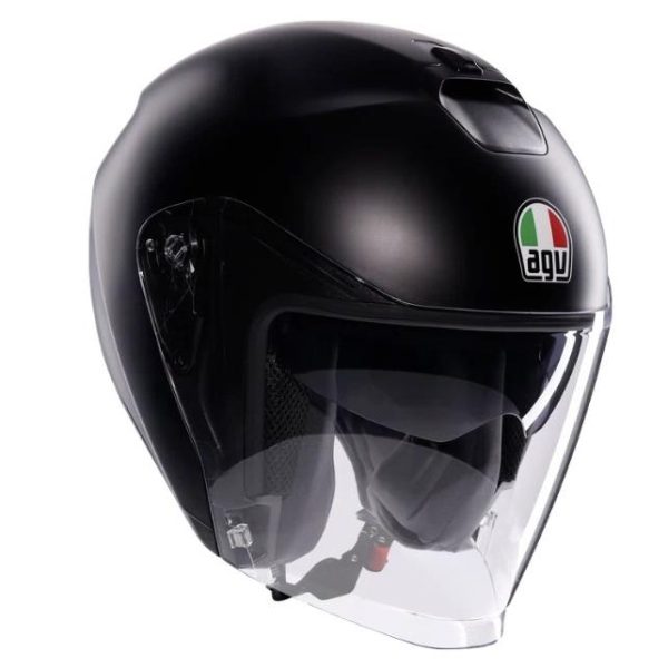 9161 8051019737663 2118469001 002 L AGV CASCO JET MOTO IRIDES NERO OPACO TAGLIA-L