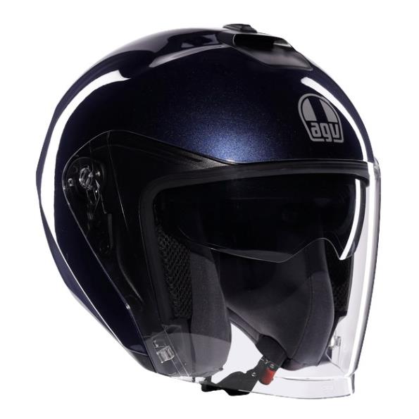 9164 8051019737885 2118469001 006 S AGV CASCO JET MOTO IRIDES PROFONDO BLUE TAGLIA-S