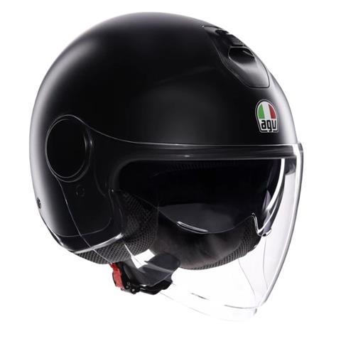 9337 8051019749598 2118468001-004-L AGV CASCO JET MOTO ETERES E2206 NERO OPACO TAGLIA-L