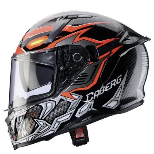 9476 8002391090754 C2QL60P1-S caberg casco moto integrale avalon x gurkha nero/grigio/arancio fluo taglia s