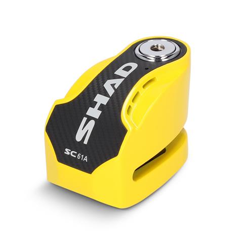 9490 8430358693548 SC1AG shad bloccadisco con allarme integrato da 120 db sc61a giallo