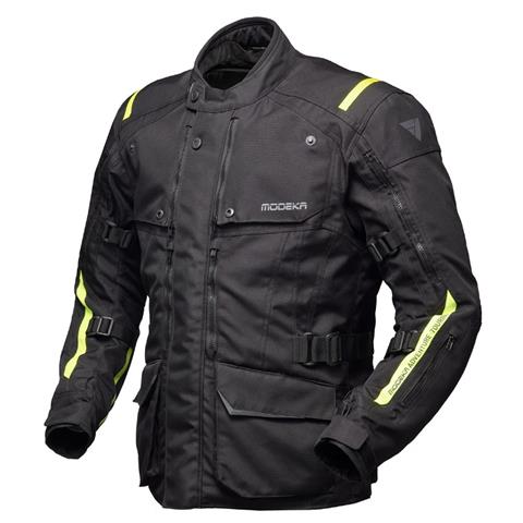 9598 4045765215234 084800 431-2XL modeka giacca moto varus da turismo 3 in 1 nero/giallo taglia 2xl
