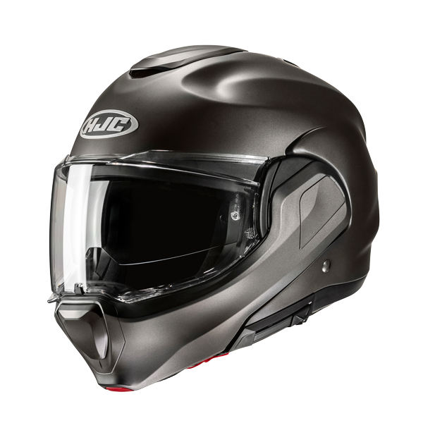 9647 8804269015629 18929508-M hjc casco modulare reversibile in fibra f100 solid semi flat titanium taglia-m