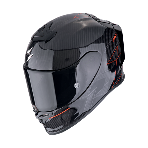 9698 3701629121066 110-491-24-06 scorpion casco integrale exo-r1 evo carbon air cynergy nero/rosso taglia xl