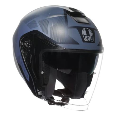 9753 8051019893864 2118469001 016 XL agv casco jet moto irides trieste blue/grey fluo taglia-xl