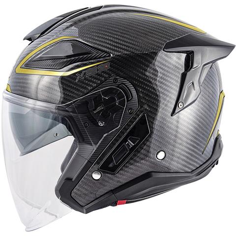 9796 8019606367792 HX29DCRBN58 casco moto jet givi x29 carbon nero oro taglia m