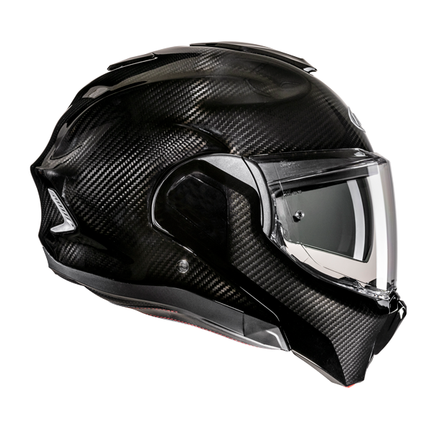 9945 8804269012840 19043008-M hjc casco moto modulare reversibile f100 carbon lucido taglia-m